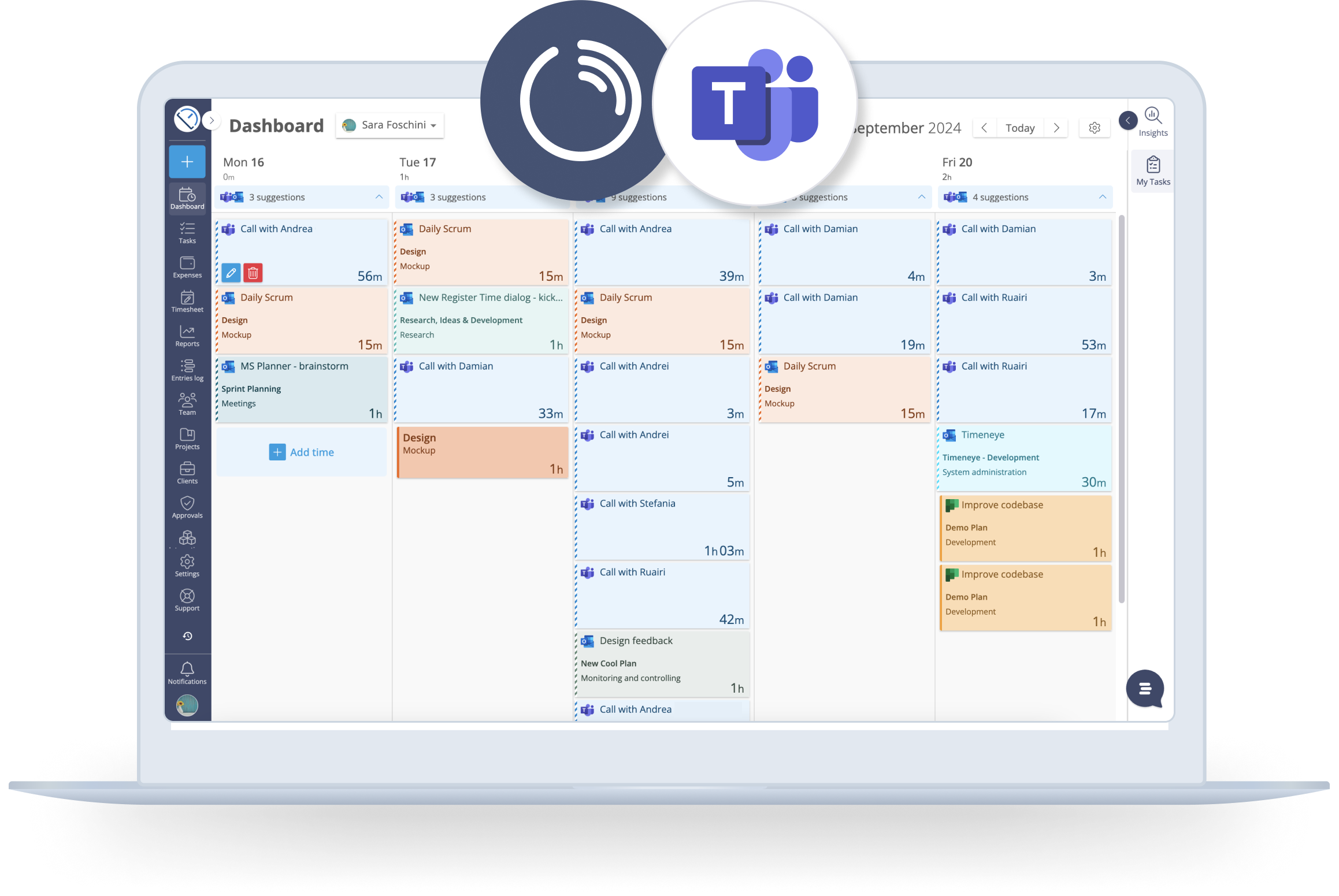 Time tracking for Microsoft Teams Calls by Timeneye